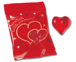 Fruchtgummi-Herzen